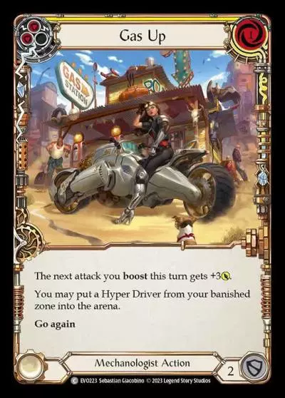 Gas Up YELLOW EVO223 - Bright Lights - Flesh and blood card