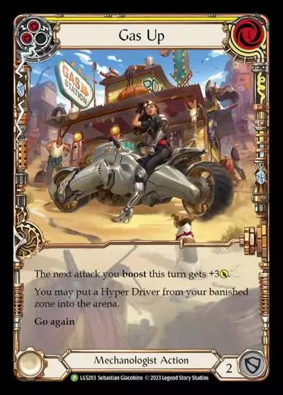 Gas Up YELLOW LGS203-RF - Armory - Season 11 - Flesh and blood card