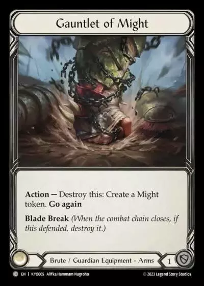 Gauntlet of Might KYO005 - Kayo - Heavy Hitters Blitz Deck - Flesh and blood card