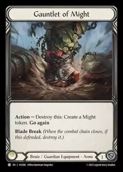 Gauntlet of Might VIC006 - Victor - Heavy Hitters Blitz Deck - Flesh and blood card