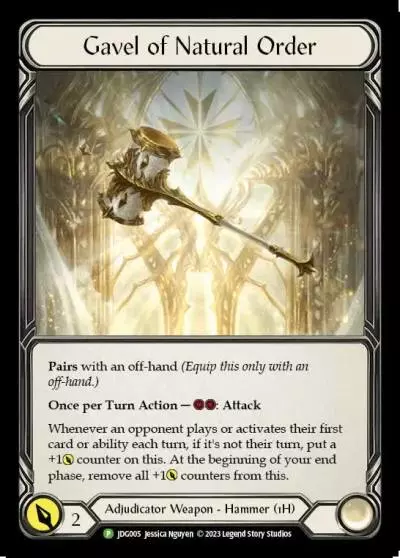 Gavel of Natural Order JDG005-CF - Judge Pack - Season 1 - Flesh and blood card