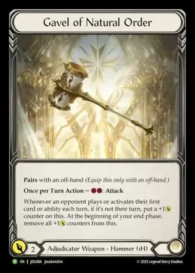 Gavel of Natural Order JDG084 - Judge Pack - Season 10 - Flesh and blood card