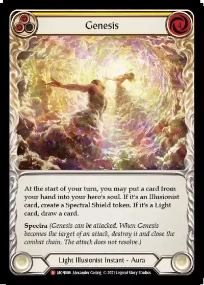 Genesis YELLOW MON006 - Monarch - Flesh and blood card