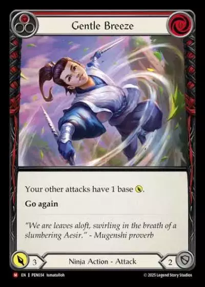 Gentle Breeze PEN034 - Compendium of Rathe - Flesh and blood card