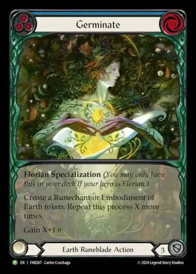Germinate BLUE FAB267-RF - Calling - Rosetta - Flesh and blood card