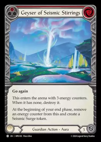 Geyser of Seismic Stirrings RED MPG103 - Mastery Pack Guardian - Flesh and blood card