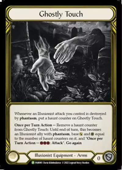 Ghostly Touch FAB085-GF - Premier Organized Play - Uprising - Flesh and blood card