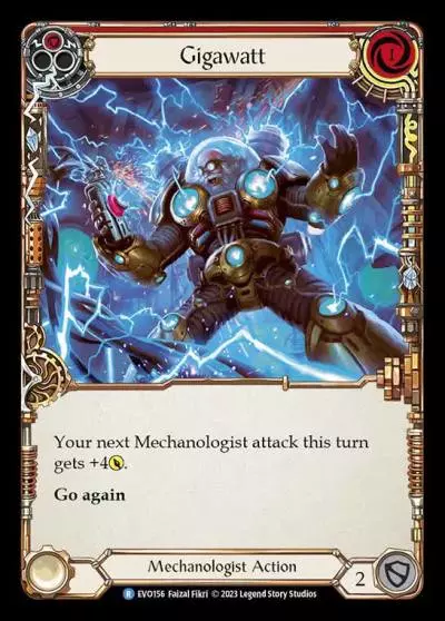 Gigawatt RED EVO156 - Bright Lights - Flesh and blood card
