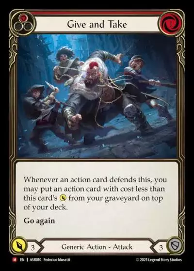 Give and Take RED ASR010 - Armory Deck - Ira, Scarlet Revenger - Flesh and blood card