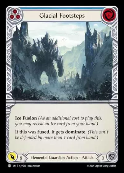 Glacial Footsteps BLUE AJV015 - Armory Deck Origins - Jarl Vetreiði - Flesh and blood card
