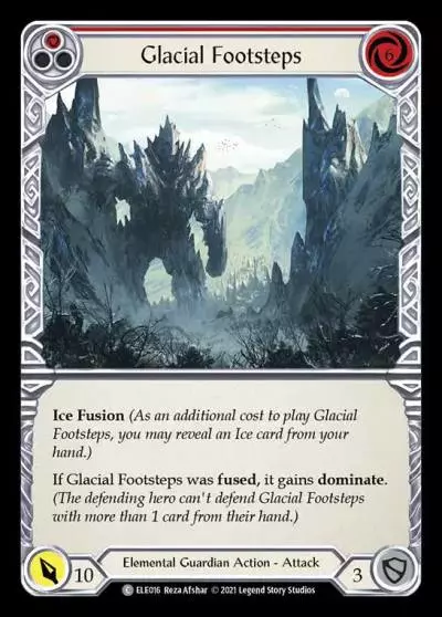 Glacial Footsteps RED ELE016 - Tales of Aria - Flesh and blood card
