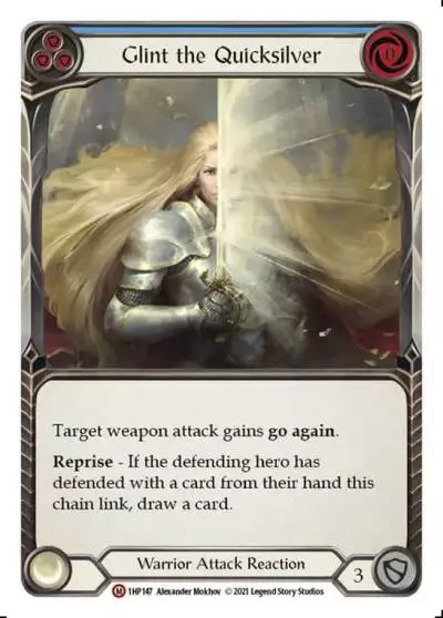 Glint the Quicksilver BLUE 1HP147 - History Pack 1 - Flesh and blood card