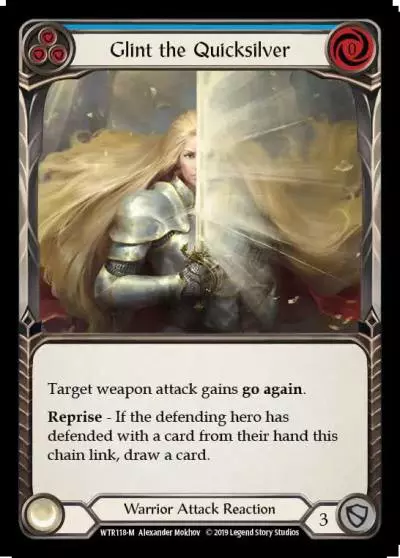 Glint the Quicksilver BLUE WTR118 - Welcome to Rathe - Flesh and blood card