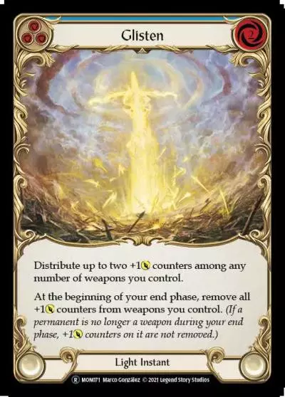 Glisten BLUE U-MON071-RF - Monarch - Unlimited - Flesh and blood card