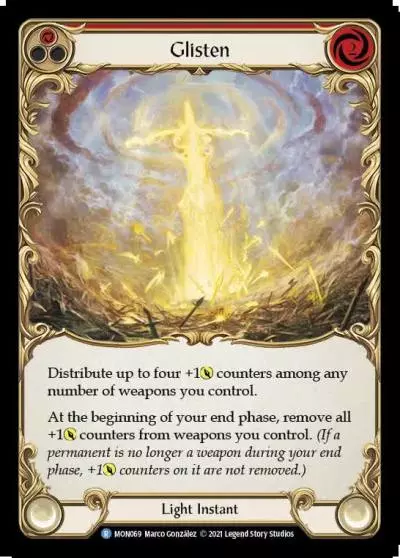 Glisten RED MON069 - Monarch - Flesh and blood card