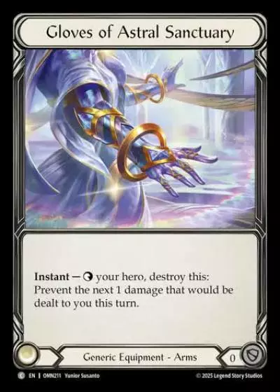 Gloves of Astral Sanctuary OMN211 - Omens of the Third Age - Flesh and blood card
