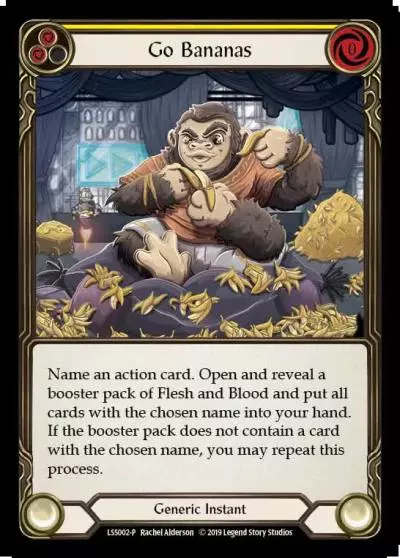Go Bananas YELLOW LSS002-RF - Marketing - Mighty Ape - Flesh and blood card