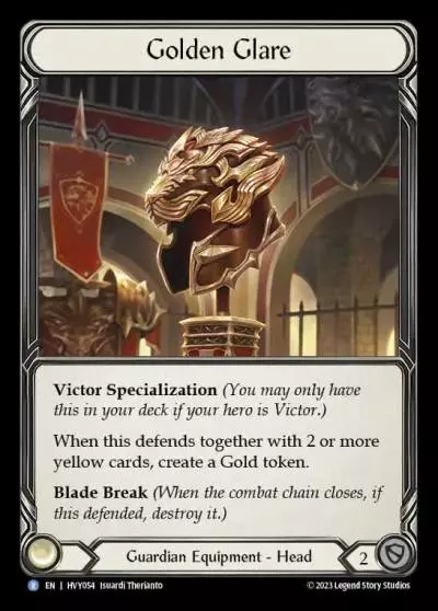 Golden Glare HVY054 - Heavy Hitters - Flesh and blood card