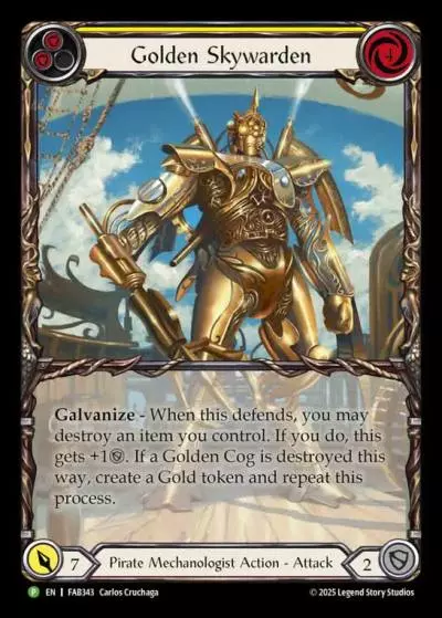 Golden Skywarden YELLOW FAB343-RF - Calling - High Seas - Flesh and blood card
