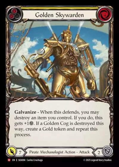 Golden Skywarden YELLOW SEA004 - High Seas - Flesh and blood card