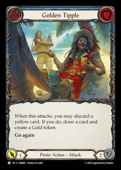 Golden Tipple BLUE AGB021 - Armory Deck - Gravy Bones - Flesh and blood card