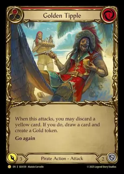 Golden Tipple RED SEA159-TP - High Seas - Treasure Pack - Flesh and blood card