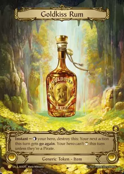 Goldkiss Rum SEA245-TP - High Seas - Treasure Pack - Flesh and blood card