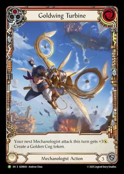 Goldwing Turbine RED GEM043 - GEM - Pack 2 - Flesh and blood card
