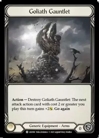 Goliath Gauntlet LEV006 - Levia - Blitz Deck - Flesh and blood card