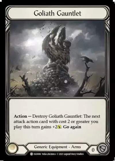 Goliath Gauntlet OLD006 - Oldhim - Blitz Deck - Flesh and blood card