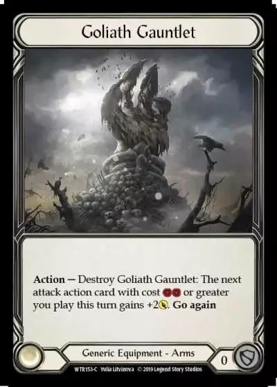 Goliath Gauntlet WTR153 - Welcome to Rathe - Flesh and blood card