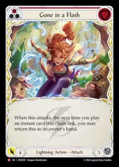 Gone in a Flash RED ROS076 - Rosetta - Flesh and blood card