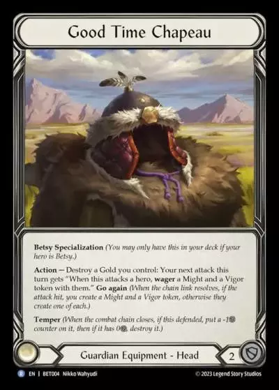 Good Time Chapeau BET004 - Betsy - Heavy Hitters Blitz Deck - Flesh and blood card