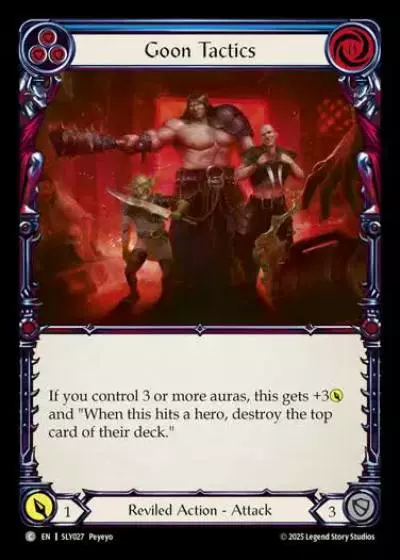 Goon Tactics SLY027 - Silver Age Chapter 3 - Lyath Goldmane - Flesh and blood card