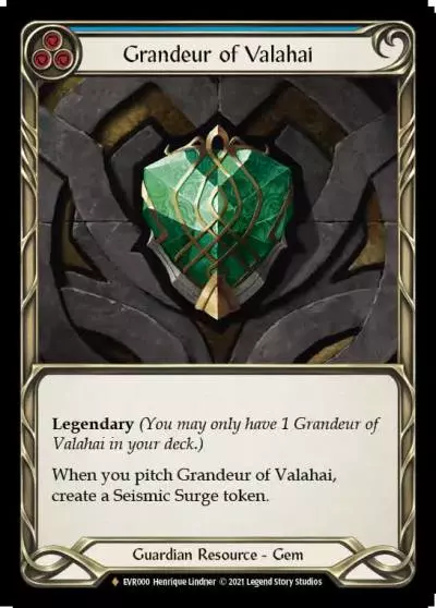 Grandeur of Valahai BLUE EVR000-CF - Everfest - Flesh and blood card
