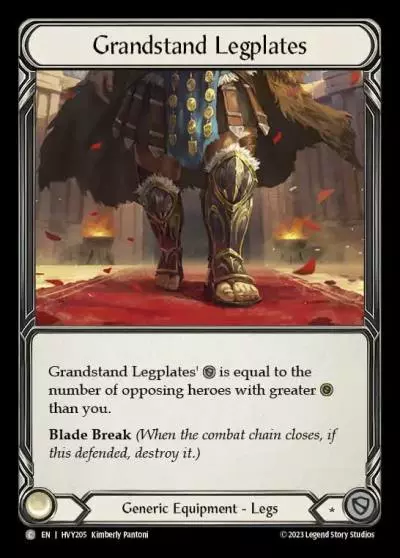 Grandstand Legplates HVY205 - Heavy Hitters - Flesh and blood card