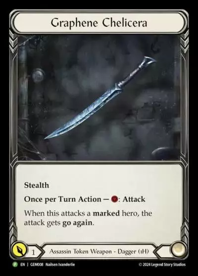 Graphene Chelicera GEM008-CF - GEM - Pack 1 - Flesh and blood card