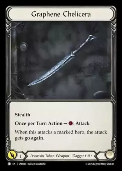 Graphene Chelicera SAR033 - Silver Age Chapter 2 - Arakni, Web of Deceit - Flesh and blood card