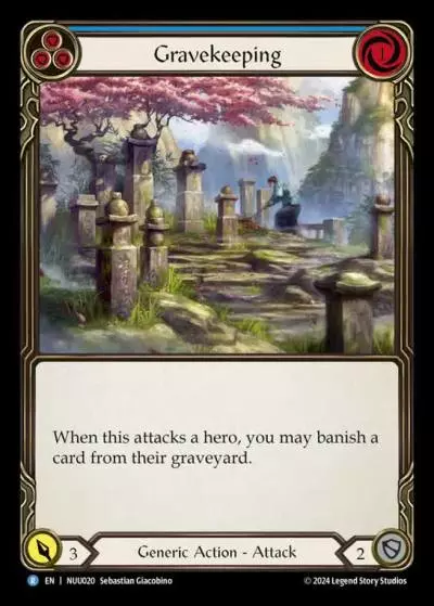 Gravekeeping BLUE NUU020 - Nuu - Blitz Deck - Flesh and blood card