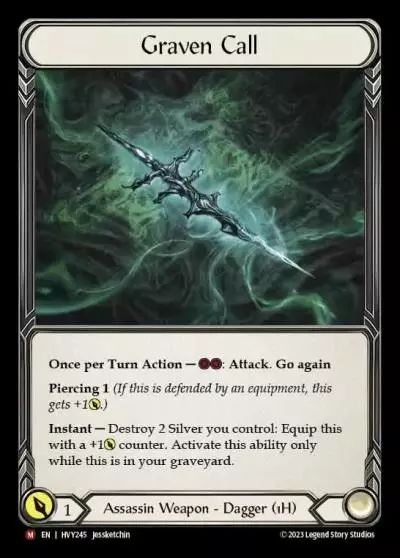Graven Call HVY245 - Heavy Hitters - Flesh and blood card