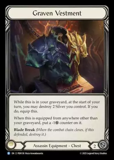 Graven Vestment PEN138 - Compendium of Rathe - Flesh and blood card