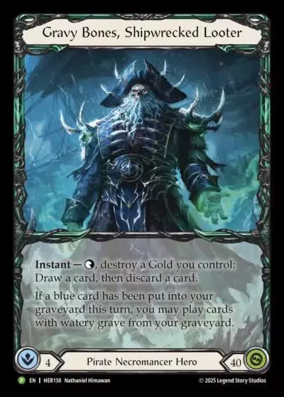 Gravy Bones, Shipwrecked Looter HER138-RF - Calling - High Seas - Flesh and blood card