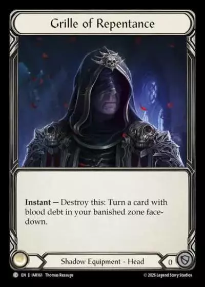 Grille of Repentance IAR161 - Usurp the Shadow Throne - Flesh and blood card