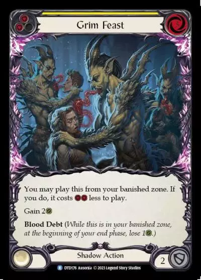 Grim Feast YELLOW DTD176 - Dusk till Dawn - Flesh and blood card