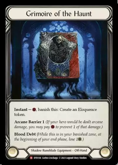 Grimoire of the Haunt DTD136 - Dusk till Dawn - Flesh and blood card
