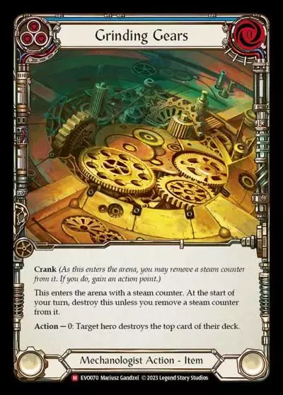 Grinding Gears BLUE EVO070 - Bright Lights - Flesh and blood card