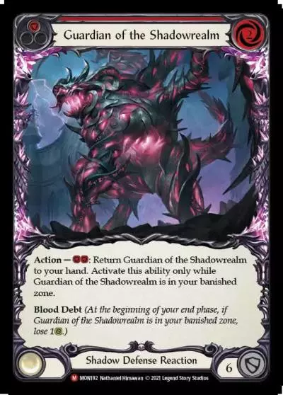 Guardian of the Shadowrealm RED MON192 - Monarch - Flesh and blood card
