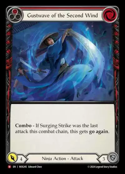 Gustwave of the Second Wind RED ROS245 - Rosetta - Flesh and blood card