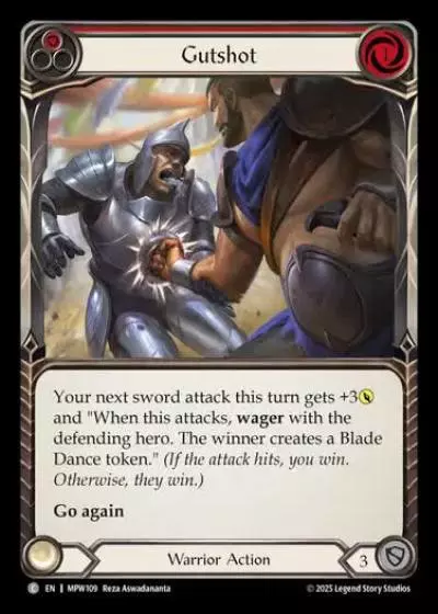 Gutshot MPW109 - Mastery Pack Warrior - Flesh and blood card