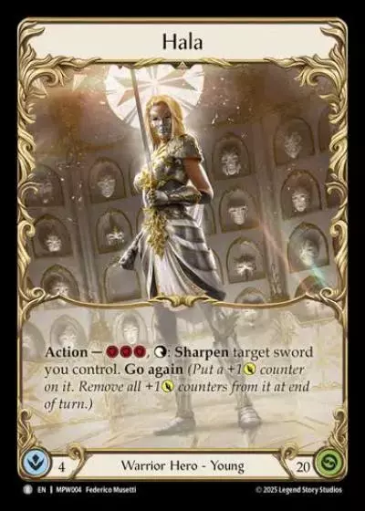 Hala MPW004 - Mastery Pack Warrior - Flesh and blood card